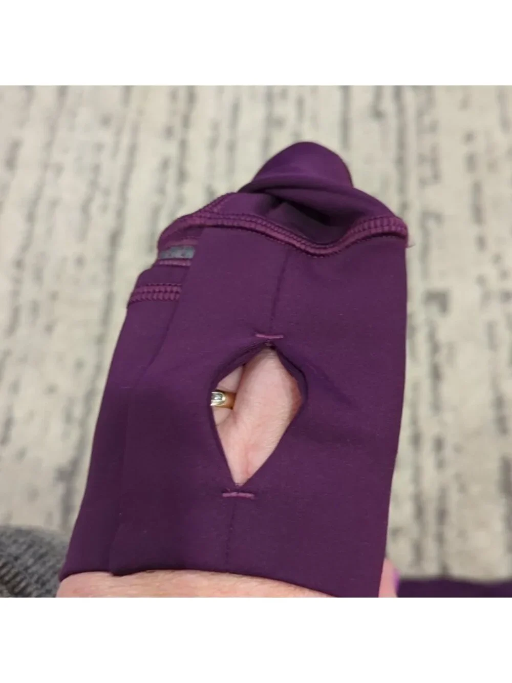 Lululemon First Mile 1/2 Zip Darkest Magenta